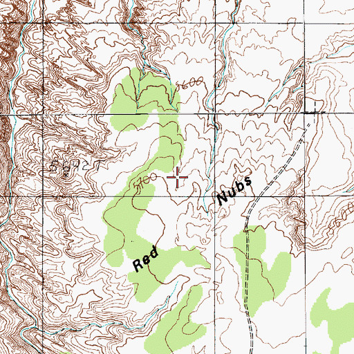 Topographic Map of Red Nubs, UT