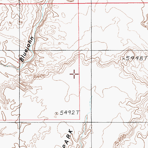 Topographic Map of Red Nubs (historical), UT