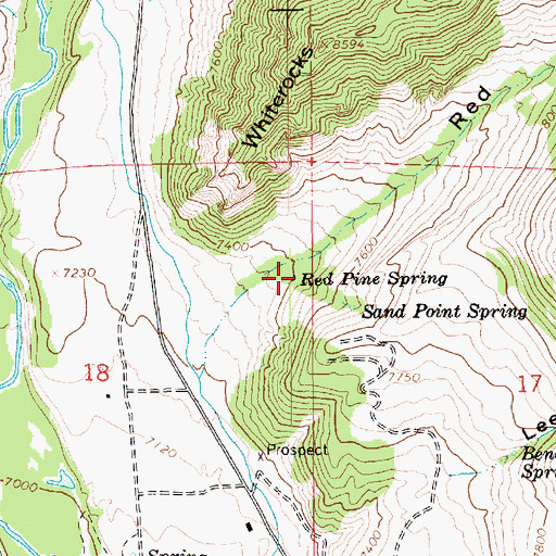 Topographic Map of Red Pine Spring, UT