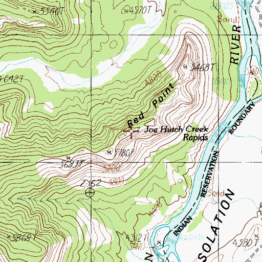 Topographic Map of Red Point, UT
