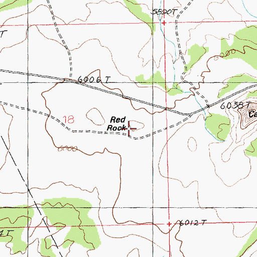 Topographic Map of Red Rock, UT