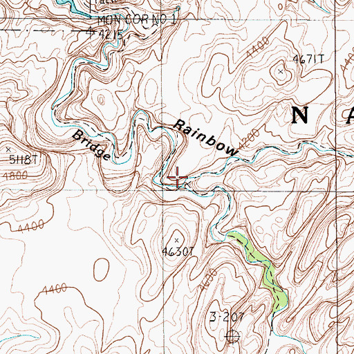 Topographic Map of Redbud Creek, UT