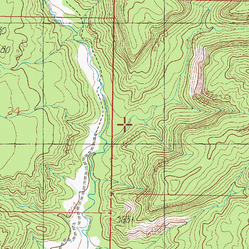 Topographic Map of Reed Canyon, UT