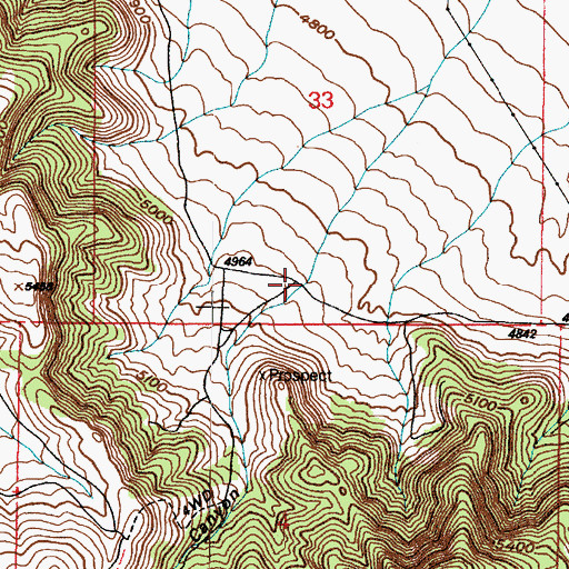 Topographic Map of Reformation Canyon, UT