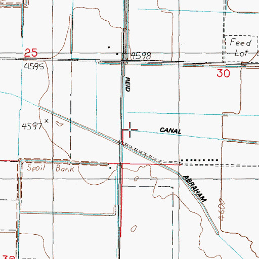 Topographic Map of Reid Canal, UT