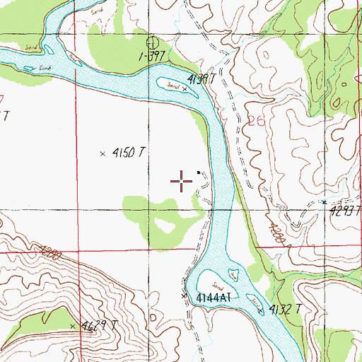 Topographic Map of Revoir Ranch, UT