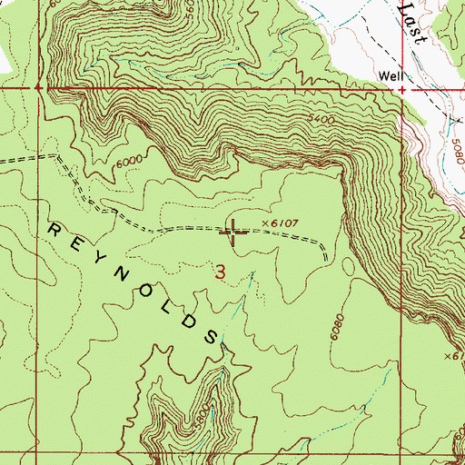 Topographic Map of Reynolds Point, UT