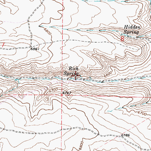 Topographic Map of Rich Spring, UT