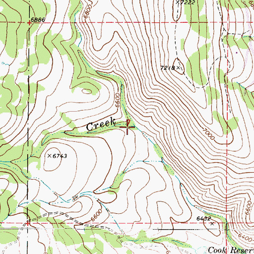 Topographic Map of Richardson Fork, UT