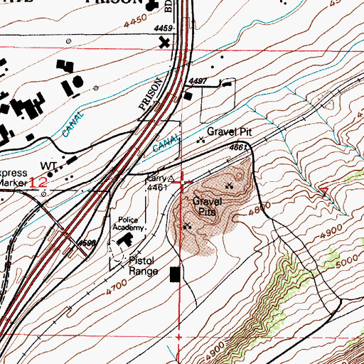 Topographic Map of Rideout, UT
