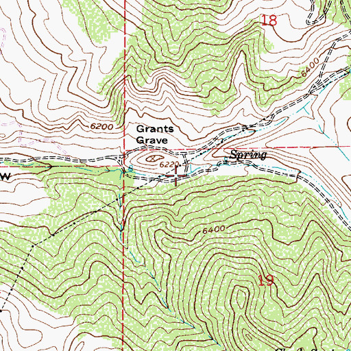 Topographic Map of Right Fork Taylor Hollow, UT