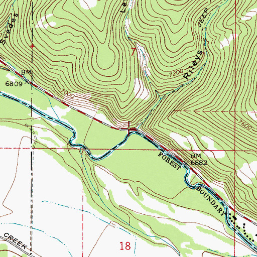 Topographic Map of Rileys Canyon, UT