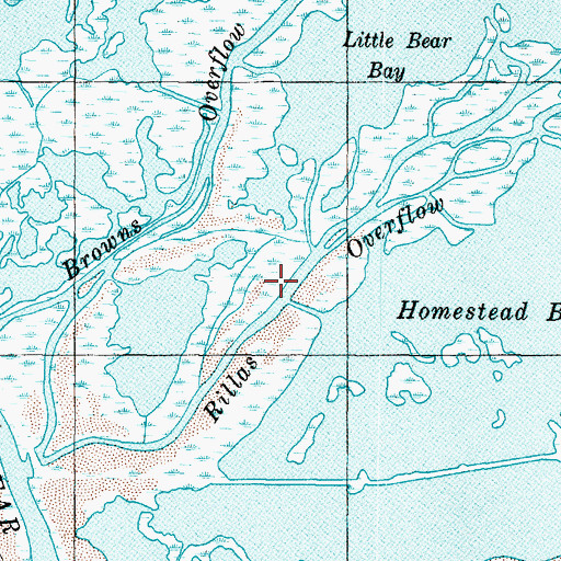 Topographic Map of Rillas Overflow, UT