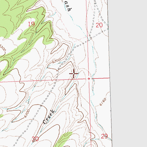 Topographic Map of Ripgut Creek, UT