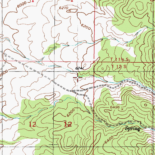 Topographic Map of Road Canyon, UT