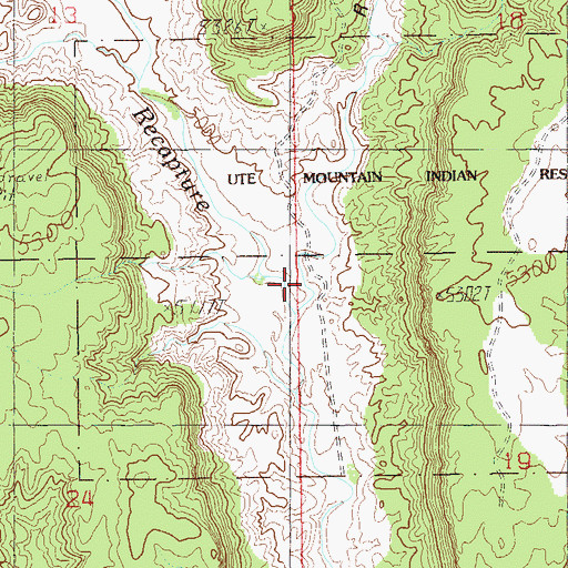 Topographic Map of Road Canyon, UT