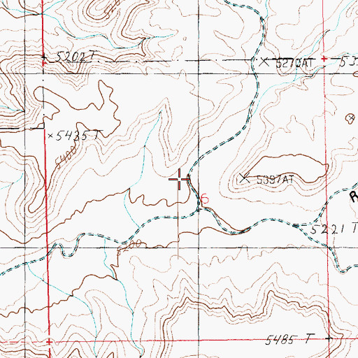 Topographic Map of Road Draw, UT