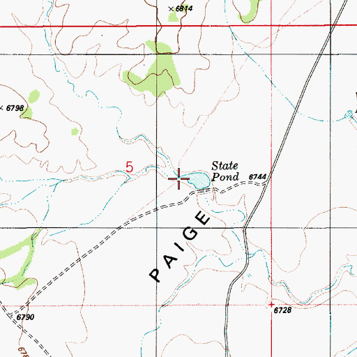 Topographic Map of Road Draw, UT