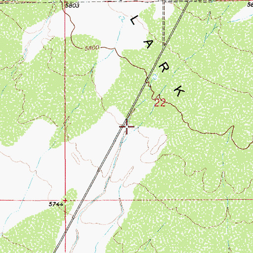 Topographic Map of Rock Canyon, UT