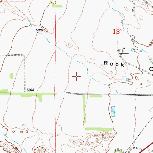 Topographic Map of Rock Canyon Flat, UT