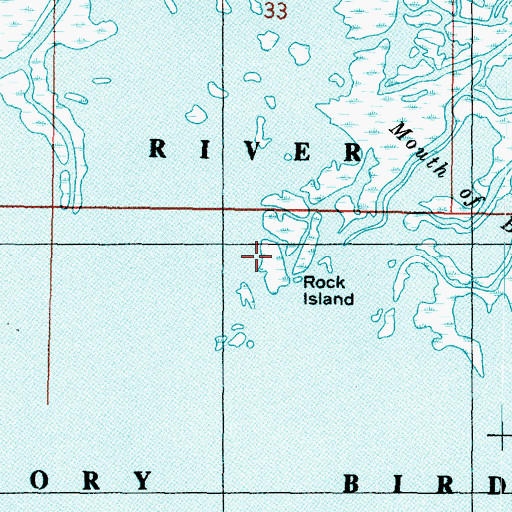 Topographic Map of Rock Island, UT