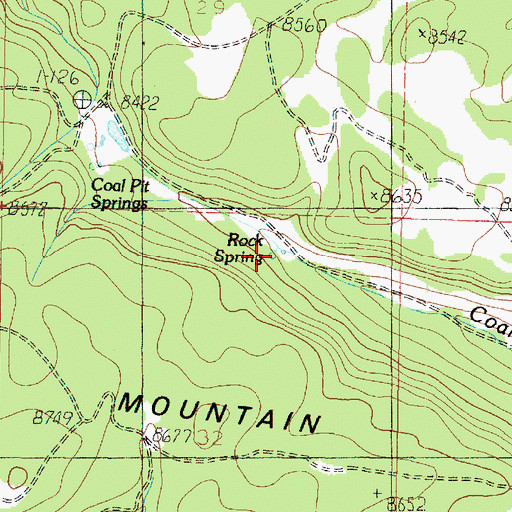 Topographic Map of Rock Spring, UT