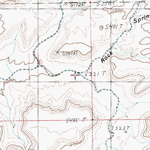 Topographic Map of Rock Spring Draw, UT