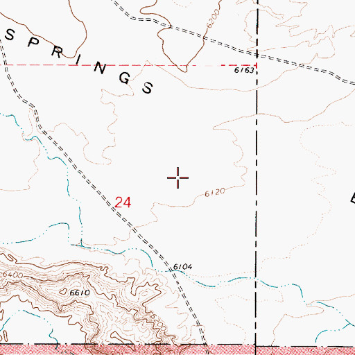 Topographic Map of Rock Springs Bench, UT