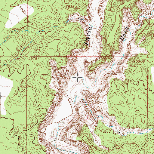 Topographic Map of Rock Springs Creek, UT