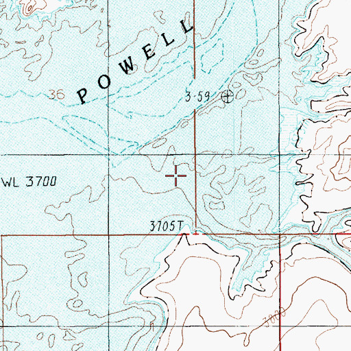 Topographic Map of Rockhouse Gulch, UT