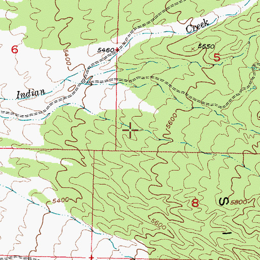 Topographic Map of Rocky Canyon, UT