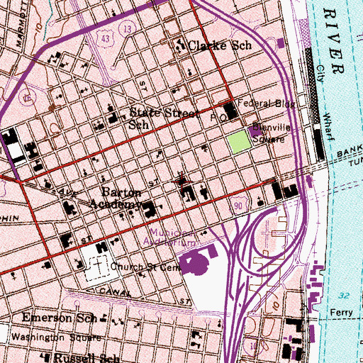 Topographic Map of Cathedral of the Immaculate Conception, AL