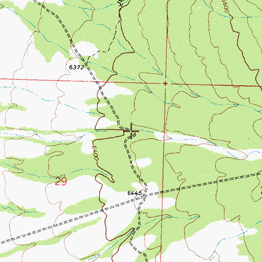 Topographic Map of Rose Spring Canyon, UT