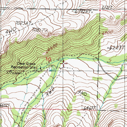 Topographic Map of Rosevere Fork, UT