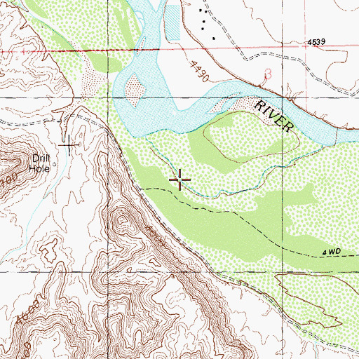 Topographic Map of Rough Canyon Creek, UT