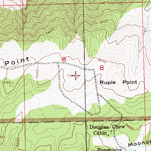 Topographic Map of Ruple Point, UT