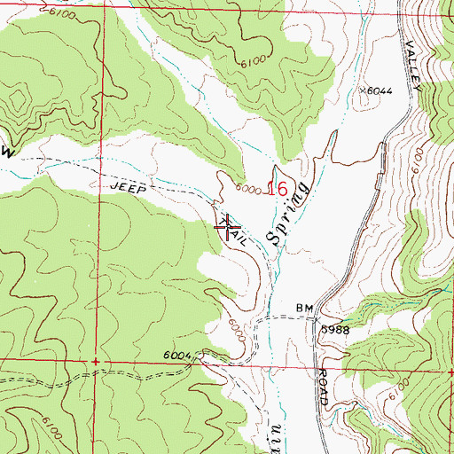 Topographic Map of Rustlers Draw, UT