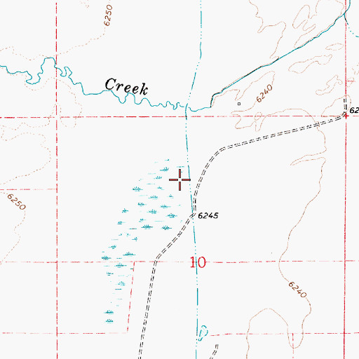 Topographic Map of Sage Creek Canal, UT