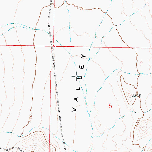 Topographic Map of White Sage Valley, UT