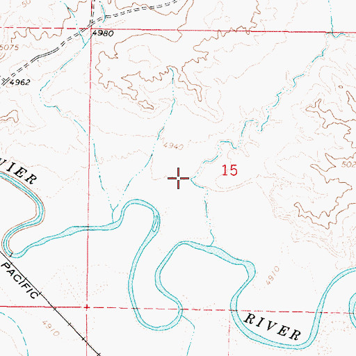 Topographic Map of Sage Valley, UT
