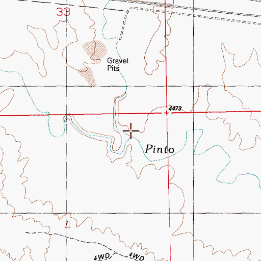 Topographic Map of Saleratus Wash, UT