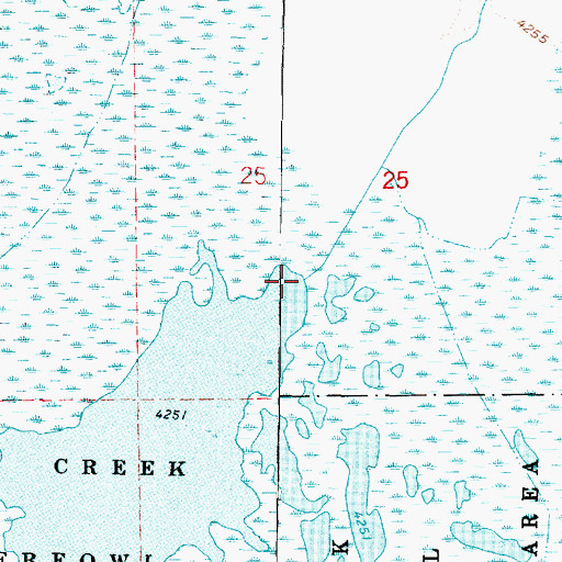 Topographic Map of Salt Creek, UT