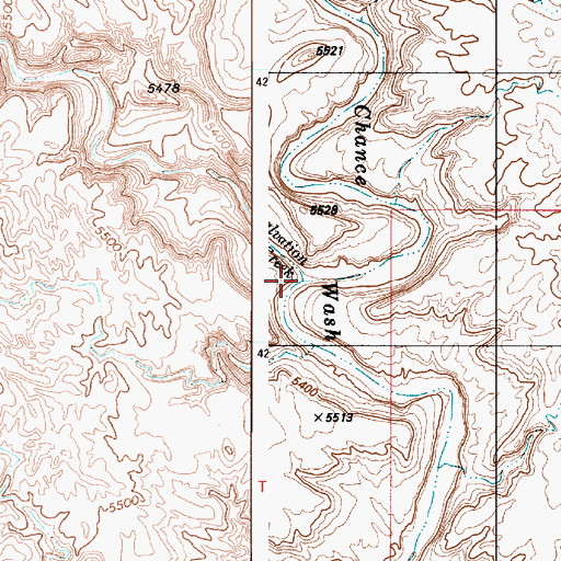 Topographic Map of Salvation Creek, UT