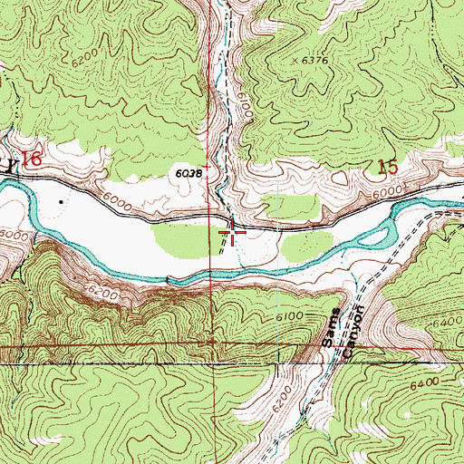 Topographic Map of Sams Wash, UT