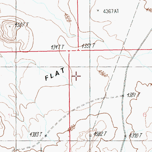Topographic Map of Sand Flat, UT