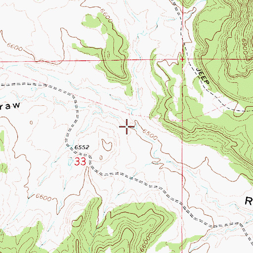 Topographic Map of Santaquin Draw, UT
