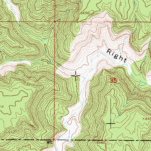 Topographic Map of Sarah Ann Canyon, UT
