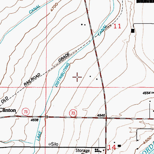 Topographic Map of Saratoga Canal, UT