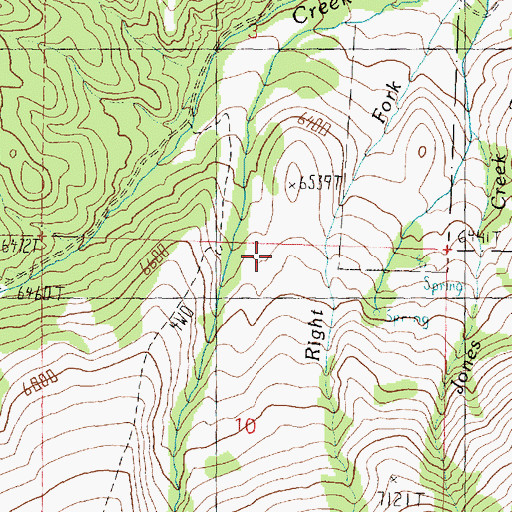 Topographic Map of Sawmill Canyon, UT