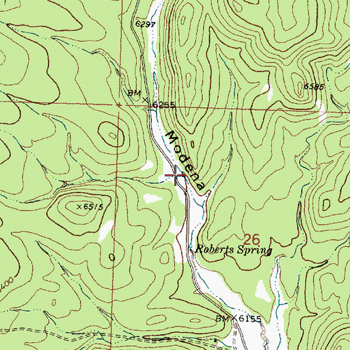 Topographic Map of Sawmill Canyon, UT
